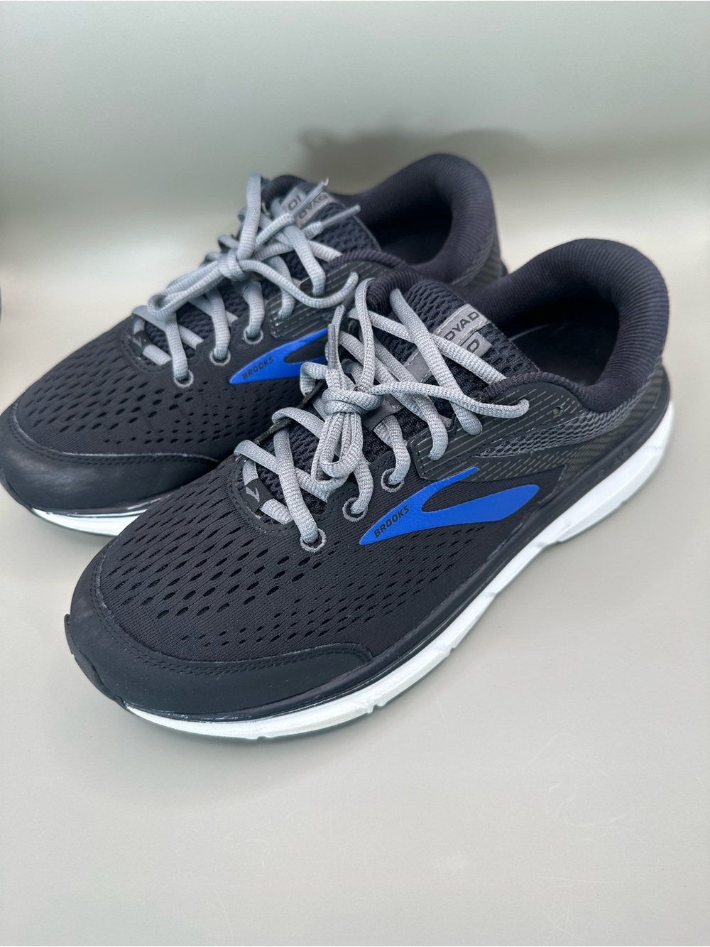 Brooks Men’s Black with Blue Accent Athletic Running Shoes